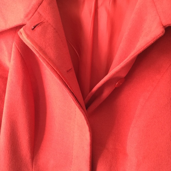 EUC Loro Piana + STYLE Paris Angora Wool Red Coat - Picture 3 of 6